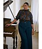 Sugarlips Plus Size High Waisted Wide Leg with Side Bow Denim Jeans - Image 5