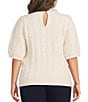 Sugarlips Plus Size Julise Rhinestone Crew Neck Short Sleeve Sweater - Image 2