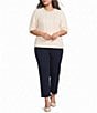 Sugarlips Plus Size Julise Rhinestone Crew Neck Short Sleeve Sweater - Image 3