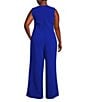 Sugarlips Plus Size Klara Sleeveless Wide Leg Jumpsuit, Color:Cobalt - Image 2