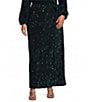 Sugarlips Plus Size Korina Sequin Wrap Coordinating Maxi Skirt - Image 1