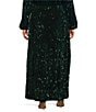 Sugarlips Plus Size Korina Sequin Wrap Coordinating Maxi Skirt - Image 2