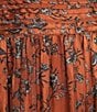 Sugarlips Plus Size Leoben Floral Printed Pleated Long Dress, Color:Brown/Black - Image 3