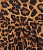 Sugarlips Plus Size Leopard Printed Short Sleeve A-Line Dress, Color:Dark Brown - Image 3