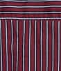 Sugarlips Plus Size Marina Stripe Point Collar Half Sleeve Ruffle Hem Button Front Shirt - Image 4