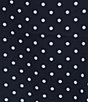 Sugarlips Plus Size Polka Dot Smocked Mock Neck Draped Sleeve Top - Image 4