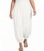 Sugarlips Plus Size Sendria High Rise Balloon Leg Coordinating Linen Pants - Image 1