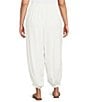 Sugarlips Plus Size Sendria High Rise Balloon Leg Coordinating Linen Pants - Image 2