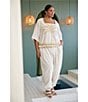 Sugarlips Plus Size Sendria High Rise Balloon Leg Coordinating Linen Pants - Image 5