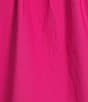 Sugarlips Plus Size Split V-Ruffle Neck Short Sleeve Blouse, Color:Fuchsia - Image 4