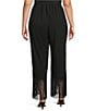 Sugarlips Plus Size Teresa High-Rise Straight Leg Fringe Hem Coordinating Pants - Image 2