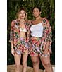 Sugarlips Plus Size Tropical Printed High Rise Coordinating Shorts - Image 6