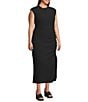 Sugarlips Plus Size True Clover Sleeveless Textured Knit Midi Dress, Color:Black - Image 3
