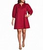 Sugarlips Plus Size Vitoria Balloon Sleeve Shift Mini Dress - Image 1