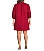 Sugarlips Plus Size Vitoria Balloon Sleeve Shift Mini Dress - Image 2