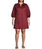 Sugarlips Plus Size Vitoria Balloon Sleeve Shift Mini Dress - Image 5