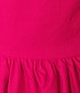 Color:Fuchsia - Image 3 - Poplin Square Neck Sleeveless Ruffled Tiered Cami Mini Dress