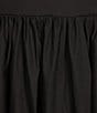 Sugarlips Poplin Strapless Neck Sleeveless Bubble Hem Midi Dress, Color:Black - Image 3