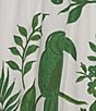 Sugarlips Printed Scoop Neck Double Ruffle Short Sleeve Smocked Midi Dress, Color:White Greens - Image 3