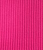 Color:Fuchsia - Image 4 - Ribbed Knit Turtleneck Long Volume Sleeve 2-Piece Sweater Set