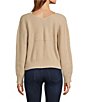 Sugarlips Ribbed Knit V-Neck Long Sleeve Front Hook Cardigan, Color:Oatmeal - Image 2