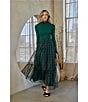 Sugarlips Sheer Plaid Tiered Elastic Waist Pull-On Maxi Skirt, Color:Green Black - Image 6