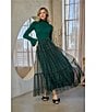 Sugarlips Sheer Plaid Tiered Elastic Waist Pull-On Maxi Skirt, Color:Green Black - Image 7