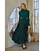 Sugarlips Sheer Plaid Tiered Elastic Waist Pull-On Maxi Skirt, Color:Green Black - Image 8