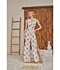 Sugarlips Shell Magic Moment Wide Leg Sleeveless Halter Jumpsuit, Color:White Multi - Image 5