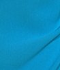 Color:Turquoise - Image 3 - Square Neck Sleeveless Spaghetti Strap Asymmetrical Hemline Ruched Dress