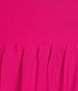 Color:Hot Pink - Image 4 - Square Neck Tie Sleeveless Tiered Maxi Dress