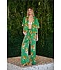 Sugarlips Tiger Jungle Printed Satin High-Rise Wide Leg Coordinating Pants - Image 5