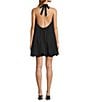 Sugarlips Tracie Halter Neck Sleeveless Bubble Hem Shift Mini Dress - Image 2