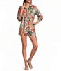 Sugarlips Tropical Printed Collared Long Sleeve Button Down Coordinating Shirt - Image 3