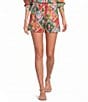 Sugarlips Tropical Printed High Rise Coordinating Shorts - Image 1