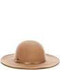 Color:Brown - Image 1 - Wool Felt Floppy Hat