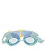 Sunnylife Kids Swim Goggles Finn the Fish, Color:Aqua Blue - Image 1