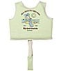Sunnylife x Rip Curl Little Kids Shred Turtle Aqua Swim Vest, Color:Multi - Image 2