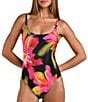 Sunshine '79 Floressence Maillot Floral Print One Piece Swimsuit, Color:Multi - Image 1