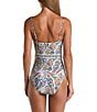 Color:Multi - Image 3 - Glam Paisley Sweetheart Neck Tummy Control One Piece Swimsuit