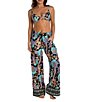 Color:Multi - Image 3 - Paisley Patchwork Coordinating Cover-Up Pants