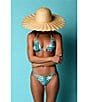Sunshine '79 Patchwork Palms Triangle Swim Top - Image 4