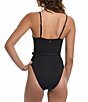 Color:Black - Image 2 - Wanderlust Belted One-Piece Swimsuit