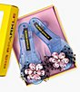 Super Smalls Opening Night Jeweled Flower Play Dress-Up Shoes, Color:Blue - Image 1