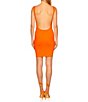 Color:Popsicle - Image 2 - Square Neck Sleeveless Open Back Mini Dress