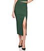 Susana Monaco High Rise High Slit Coordinating Midi Skirt - Image 1