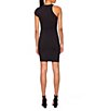 Color:Black - Image 2 - Knit One Shoulder Short Sleeve Bodycon Mini Dress