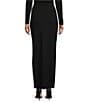 Susana Monaco Open Front Bodycon Pull-On Maxi Skirt, Color:Black - Image 2