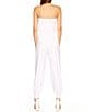 Color:Sugar - Image 2 - Signature Stretch Knit Strapless Cuffed Ankle Jumpsuit