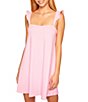 Color:Ballerina - Image 3 - Square Neck Ruffle Strap Sleeveless Dress
